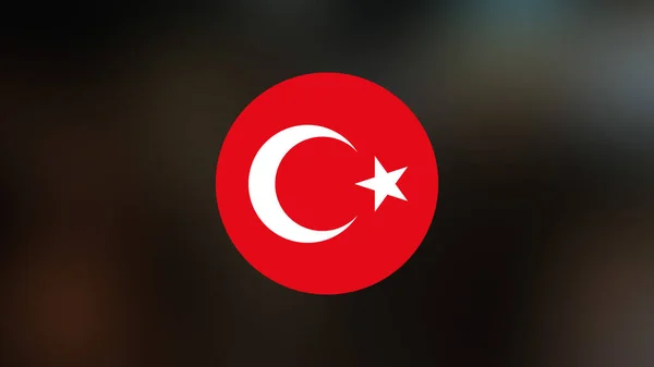 Turkey Flag Blurred Background — Stock Photo, Image