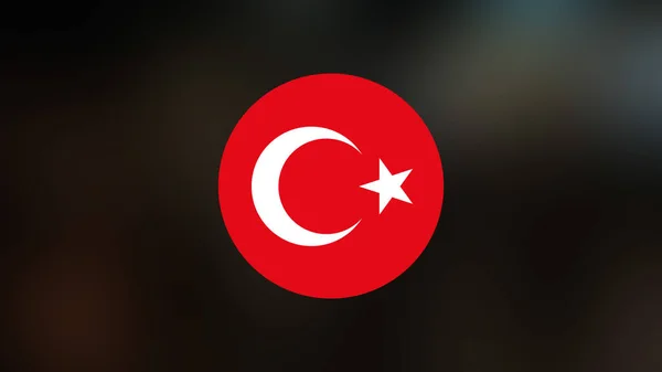 Turkey Flag Blurred Background — Stock Photo, Image