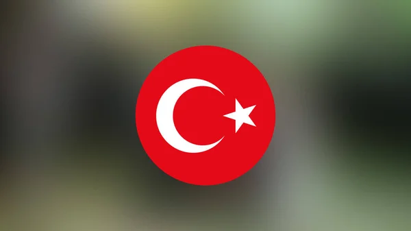 Turkey Flag Blurred Background — 图库照片