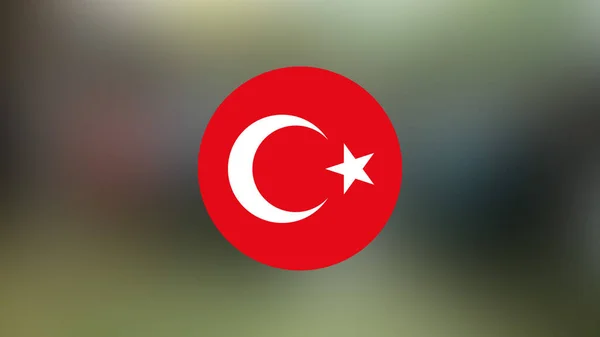 Turkey Flag Blurred Background — Stock Photo, Image