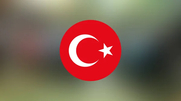 Turkey Flag Blurred Background — Stock Photo, Image