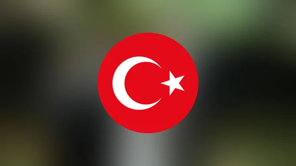 Turkey Flag Blurred Background — 图库照片