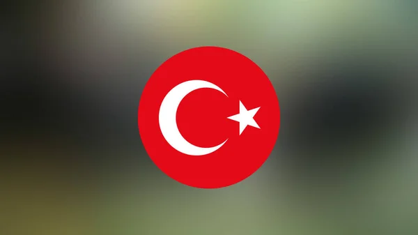 Turkey Flag Blurred Background — Stock Photo, Image