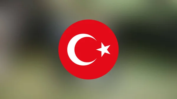 Turkey Flag Blurred Background — Stock Photo, Image