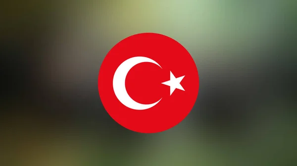 Turkey Flag Blurred Background — Stock Photo, Image