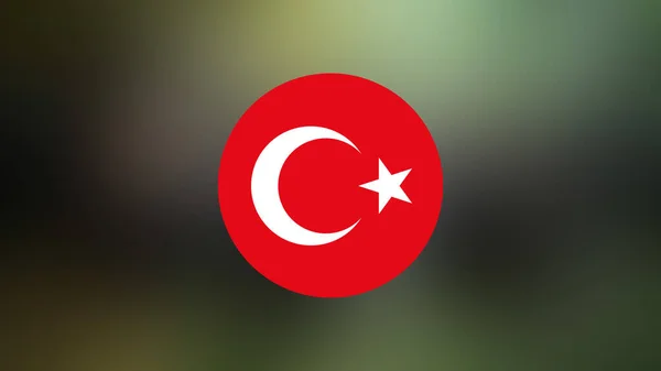 Turkey Flag Blurred Background — Stock Photo, Image