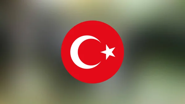 Turkey Flag Blurred Background — Stock Photo, Image