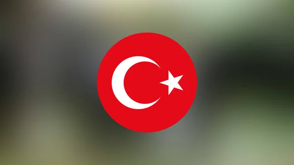 Turkey Flag Blurred Background — Stock Photo, Image