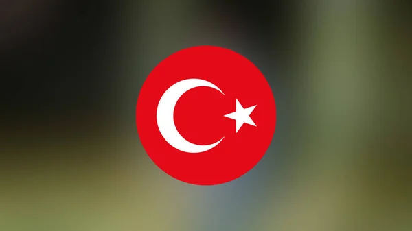 Turkey Flag Blurred Background — Stock Photo, Image