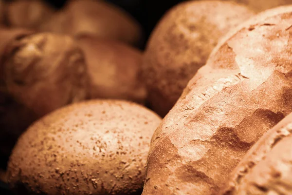 Delikat Naturligt Estetiskt Bakat Bröd — Stockfoto