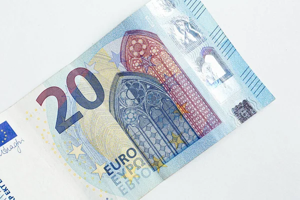 Moneda Europea Dinero Billetes Euros — Foto de Stock