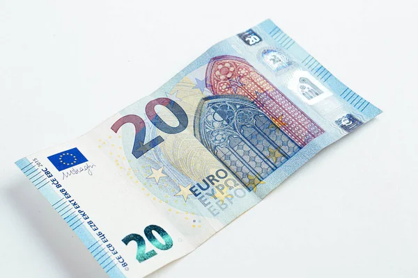 Moneda Europea Dinero Billetes Euros — Foto de Stock