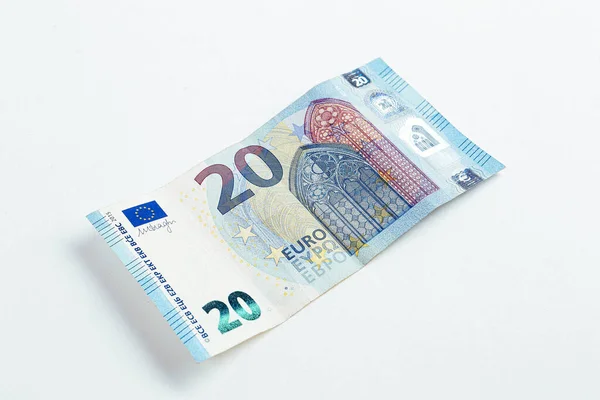 Monnaie Européenne Monnaie Billets Euros — Photo