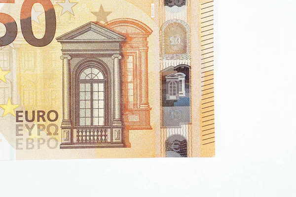 Moneda Europea Dinero Billetes Euros — Foto de Stock