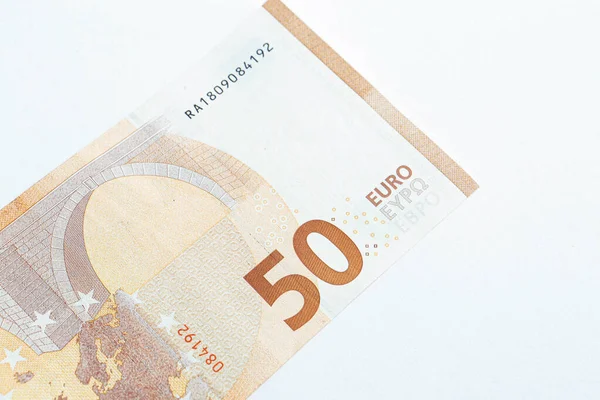 Moneda Europea Dinero Billetes Euros — Foto de Stock