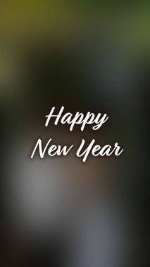 Arka plan bulanık. Mutlu yıllar.