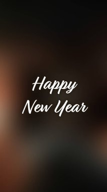 Arka plan bulanık. Mutlu yıllar.