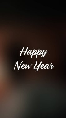 Arka plan bulanık. Mutlu yıllar.