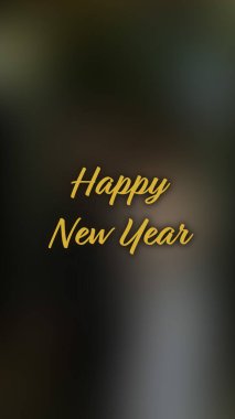 Arka plan bulanık. Mutlu yıllar.