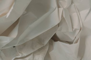 Beyaz buruşmuş kağıt arkaplan grunge doku arkaplanı