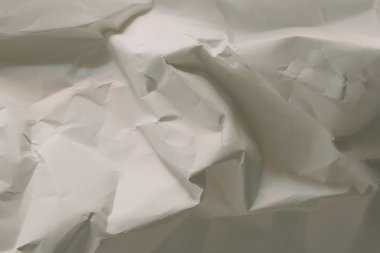 Beyaz buruşmuş kağıt arkaplan grunge doku arkaplanı