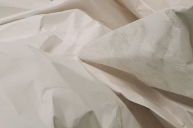 Beyaz buruşmuş kağıt arkaplan grunge doku arkaplanı