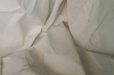 Beyaz buruşmuş kağıt arkaplan grunge doku arkaplanı