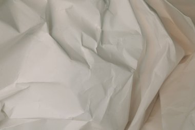 Beyaz buruşmuş kağıt arkaplan grunge doku arkaplanı