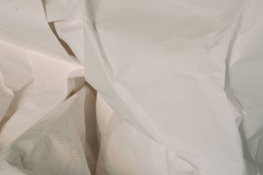 Beyaz buruşmuş kağıt arkaplan grunge doku arkaplanı