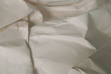 Beyaz buruşmuş kağıt arkaplan grunge doku arkaplanı