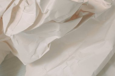 Beyaz buruşmuş kağıt arkaplan grunge doku arkaplanı