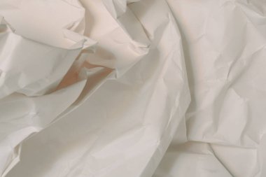 Beyaz buruşmuş kağıt arkaplan grunge doku arkaplanı