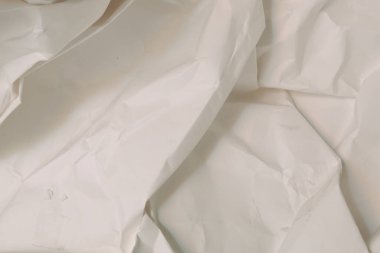 Beyaz buruşmuş kağıt arkaplan grunge doku arkaplanı