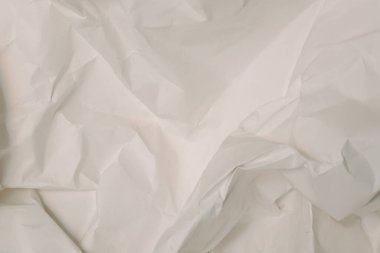 Beyaz buruşmuş kağıt arkaplan grunge doku arkaplanı