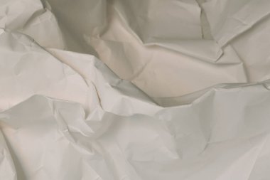 Beyaz buruşmuş kağıt arkaplan grunge doku arkaplanı