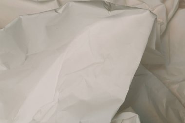 Beyaz buruşmuş kağıt arkaplan grunge doku arkaplanı