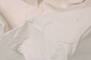 Beyaz buruşmuş kağıt arkaplan grunge doku arkaplanı