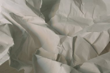 Beyaz buruşmuş kağıt arkaplan grunge doku arkaplanı