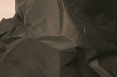 siyah buruşmuş kağıt arkaplan grunge doku arkaplanı