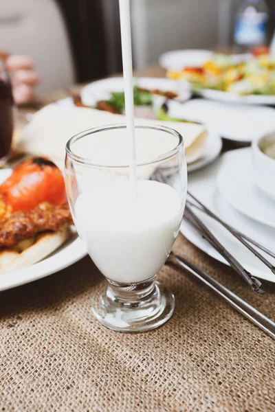 Turkish Drink Ayran Kefir Buttermilk Made Yogurt — Stock Photo, Image