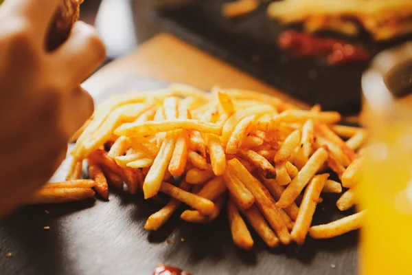 Homemade Hamburger Fresh Vegetables — Stock Photo, Image