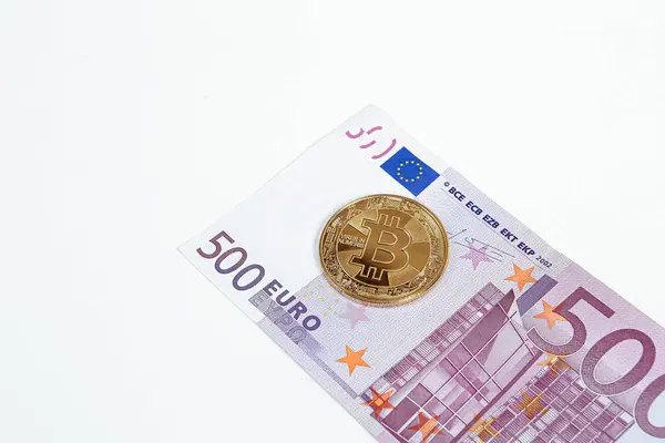 Multi Euro Dolar Efectivo Diferentes Tipos Billetes Nueva Generación Bitcoin —  Fotos de Stock