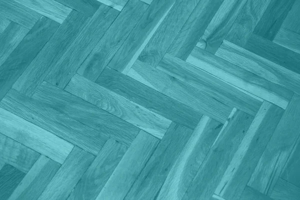 Turquoise Wooden Parquet Texture — 스톡 사진