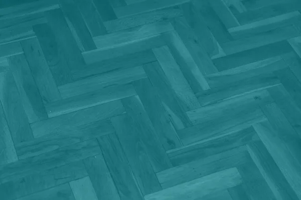 Turquoise Wooden Parquet Texture — 스톡 사진