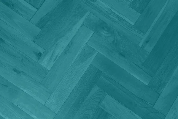 Turquoise Wooden Parquet Texture — Stock Photo, Image