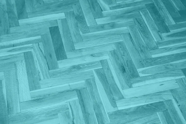 Turquoise Wooden Parquet Texture — Stock fotografie