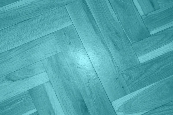 Turquoise Wooden Parquet Texture — Photo