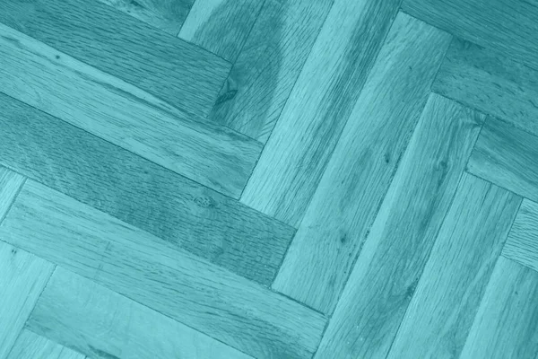 Turquoise Wooden Parquet Texture — Stock fotografie