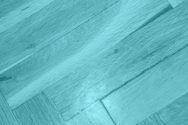 Turquoise Wooden Parquet Texture — Stockfoto