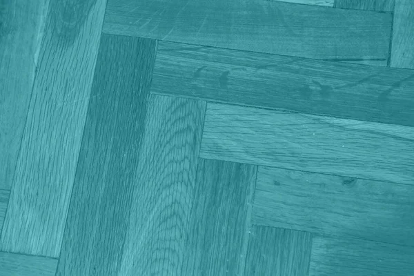 Turquoise Wooden Parquet Texture — Fotografia de Stock